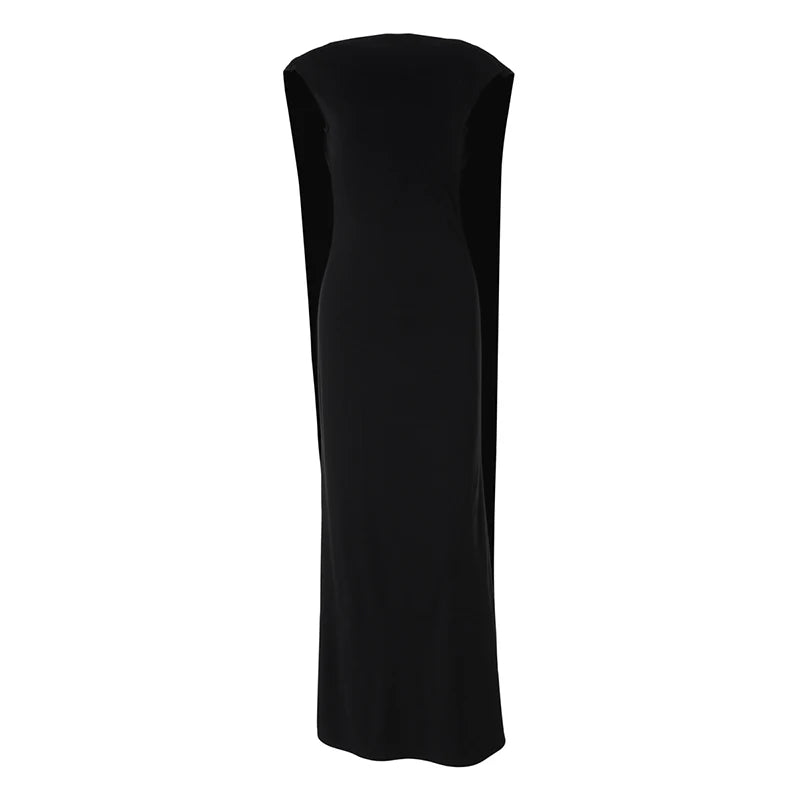 שמלת ערב מקסי אלגנטית גב פתוח בעיטור שובלים - עטרת