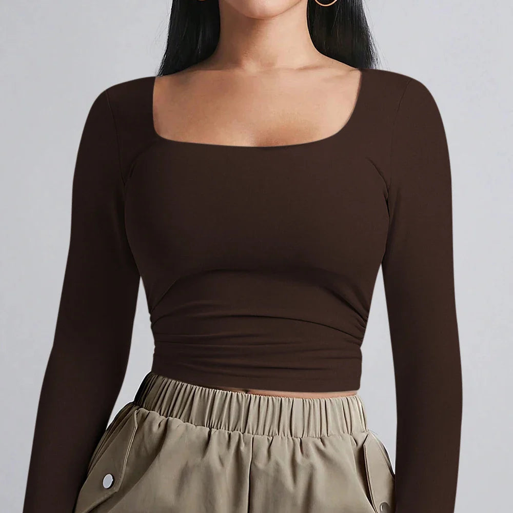 חולצת בייסיק בד מחטב - נלי