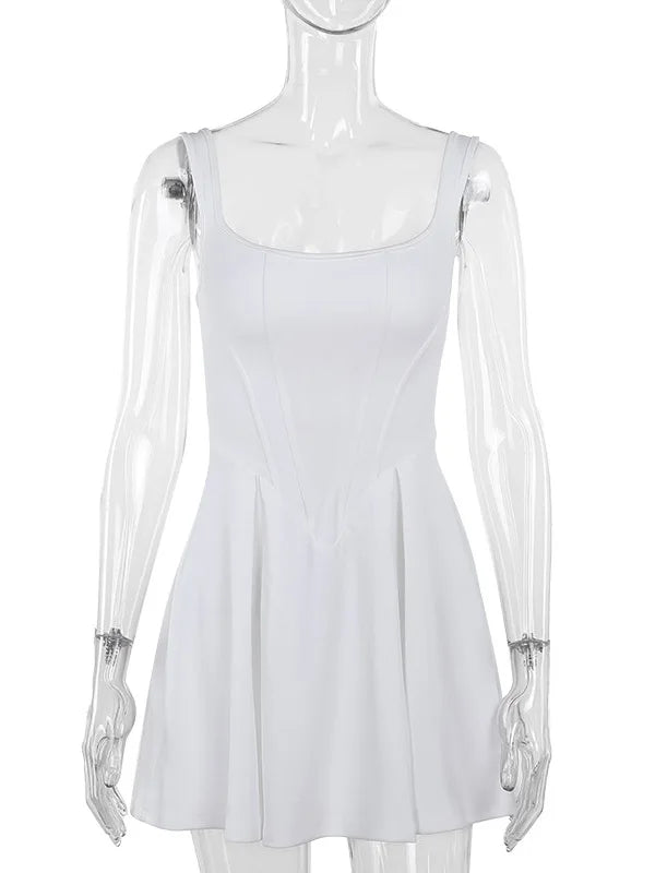 שמלת מיני בגזרת A בעיצוב מחוך - קטיה