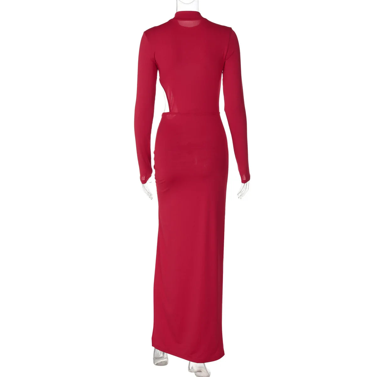 שמלת מקסי בעיצוב פתח במותן ושסע עמוק - Izabella