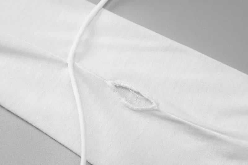 שמלת מיני צווארון גולף בעיטור חוטים וציציות - מליקה