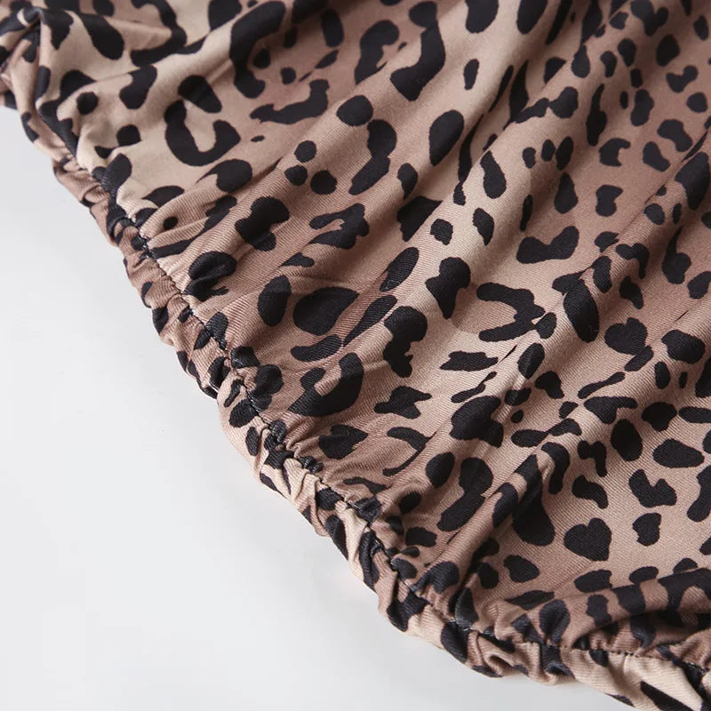 שמלת מקסי סטרפלס מנומרת - פרידה