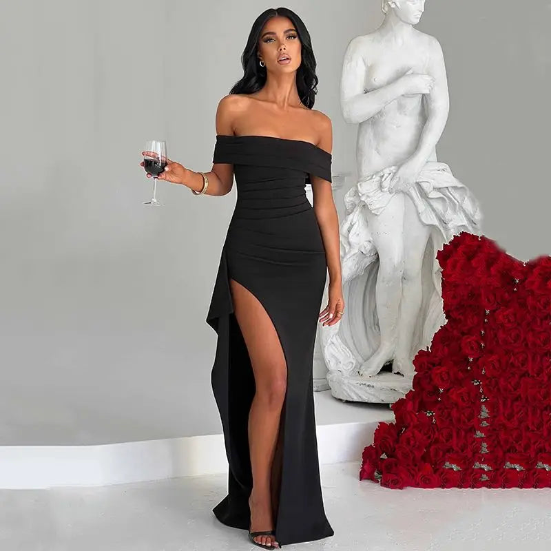 שמלת מקסי כתפיים חשופות - ג'ודי