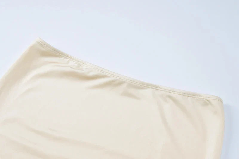 סט שני חלקים טופ סטרפלס קשירה וחצאית מקסי - ארין