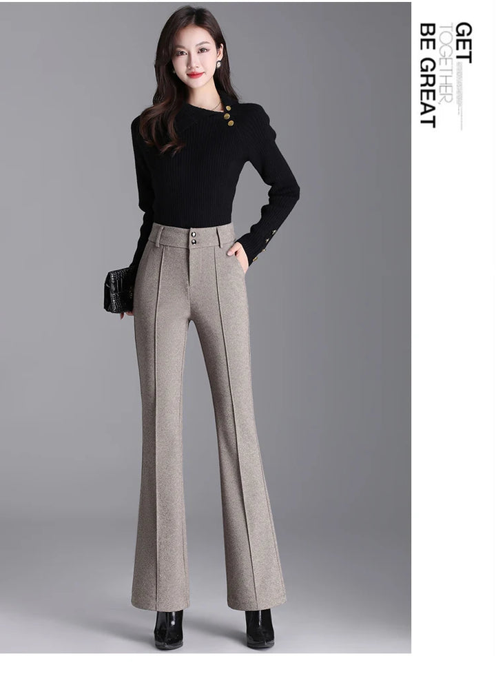 Tailored pedal-cut pants