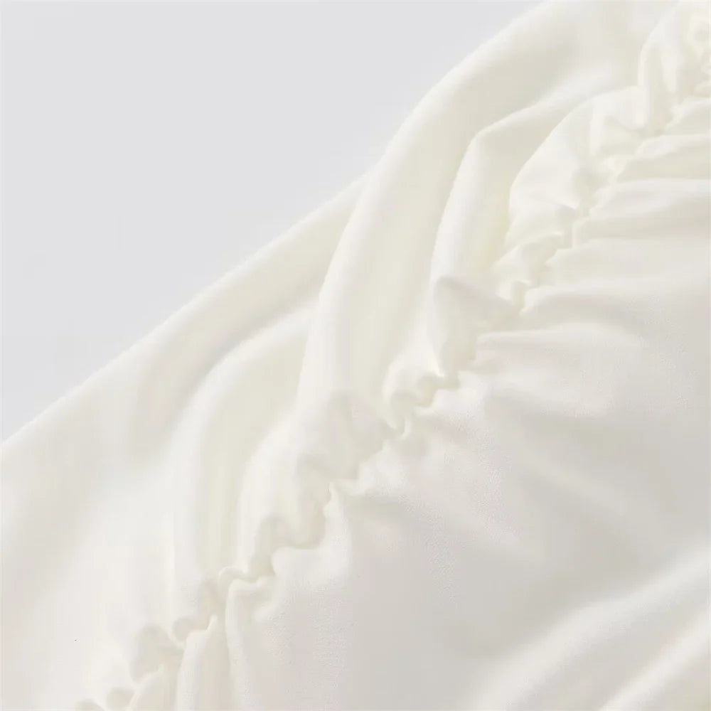 שמלת מקסי אלגנטית צמודה בעיצוב כיווצים - לוזיאנה