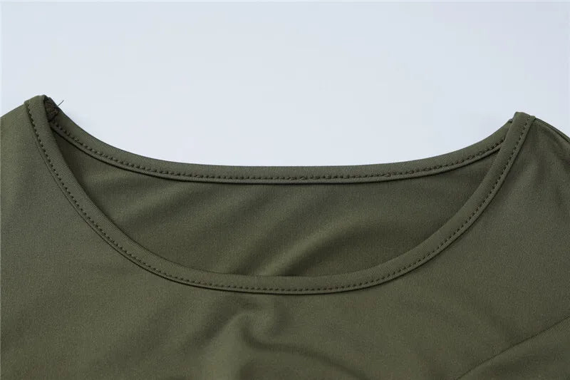 שמלת מקסי צנועה בעיצוב כיווצים - שריי