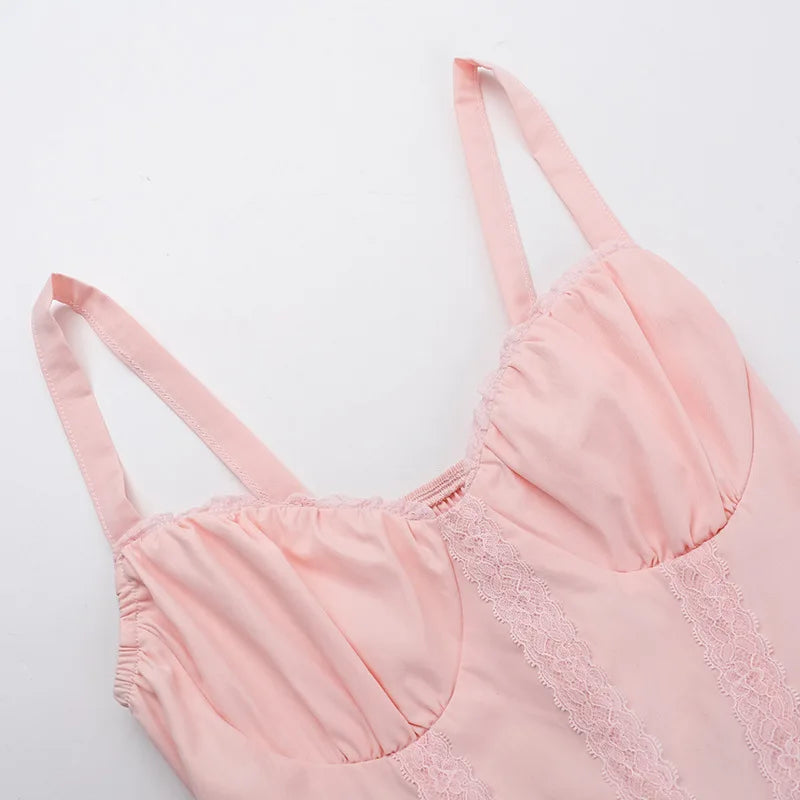 שמלת מיני בגזרת A בעיצוב מחוך בעיטור קשירת פפיון בגב - Kaiya