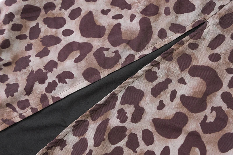 שמלת מקסי שיפון מנומרת - טנזניה