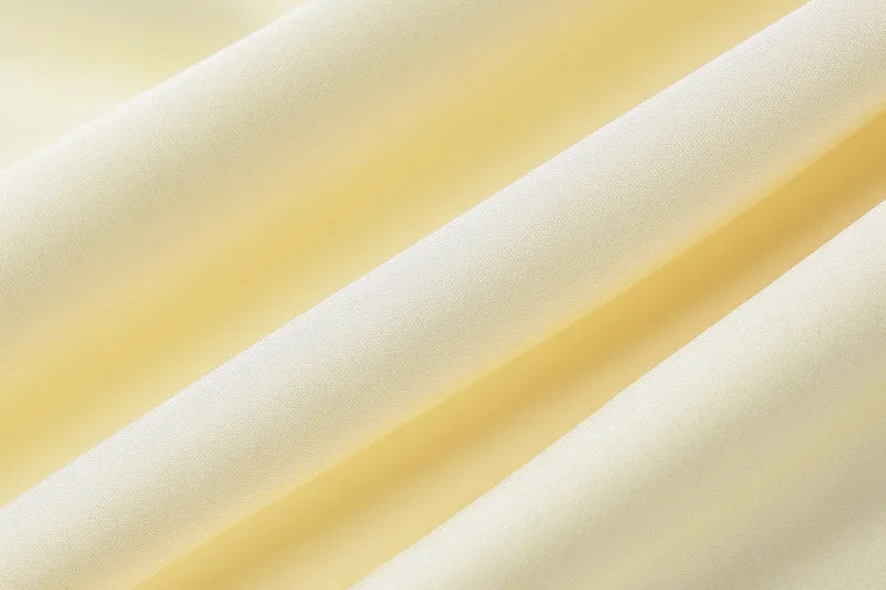 סט סאטן אלגנטי חצאית מקסי וטופ בעיטור פפיון ותחרה - ביאנקה