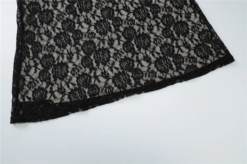 שמלת מקסי תחרה - שי לין