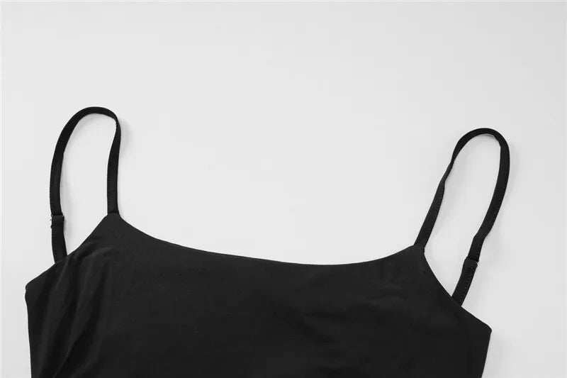 סט שני חלקים אלגנטי בגד גוף גופיה גב פתוח וחצאית מקסי - רנה