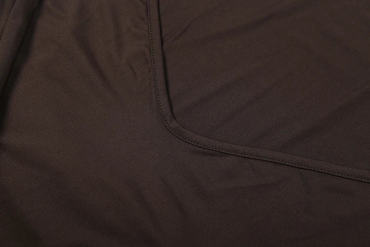 Open-back collar maxi dress with pleats and slit design - Bianca