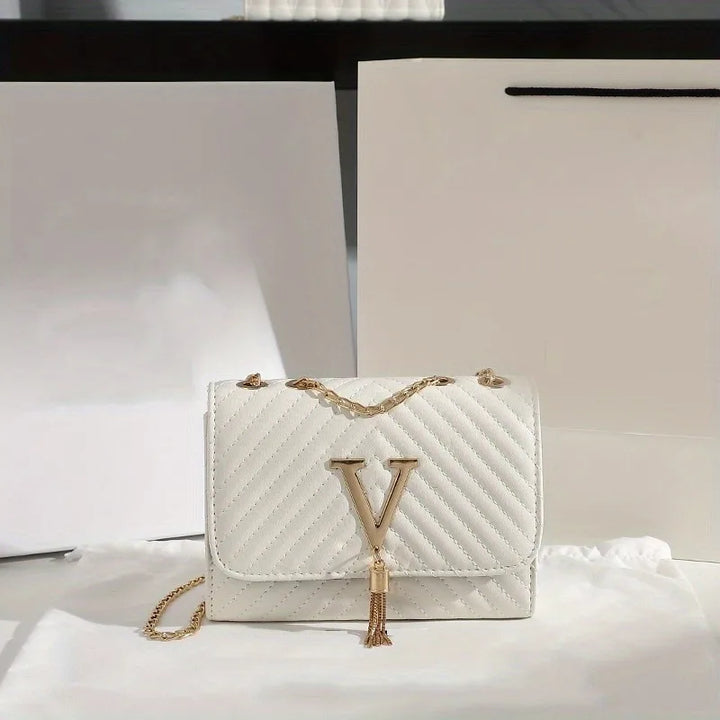 Faux leather bag with luxury design