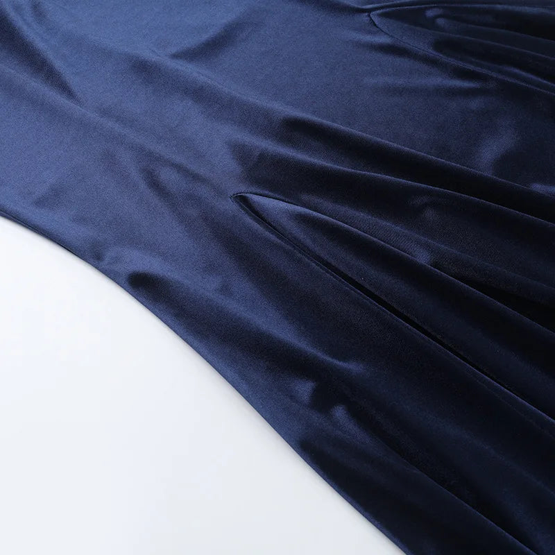 שמלת מקסי סאטן גב פתוח - ריין