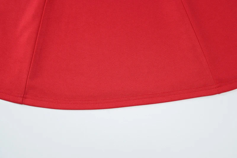 שמלת מיני בגזרת A כתפיים חשופות כתפיות סאטן - Natalia