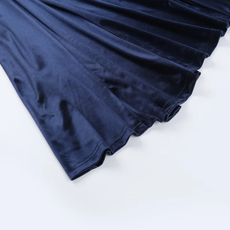 שמלת מקסי סאטן גב פתוח - ריין