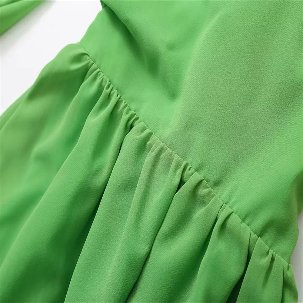 שמלת מיני מלמלה שרוולים פתוחים - נויה לי