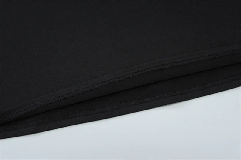 שמלת מקסי קיפולים אלגנטית כתף חשופה - מיילין