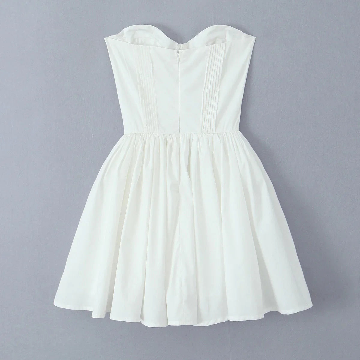 שמלת מיני סטרפלס בגזרת A - Ayra