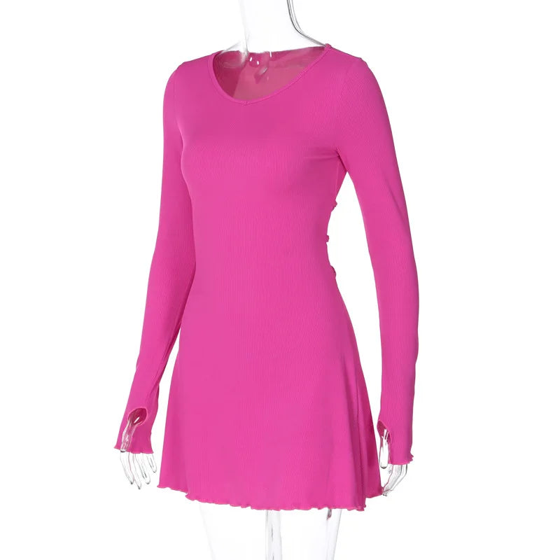 שמלת מיני בעיטור קשירות - שאיה