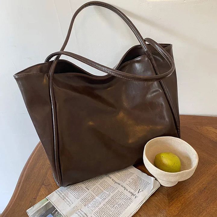 Faux leather crossbody bag