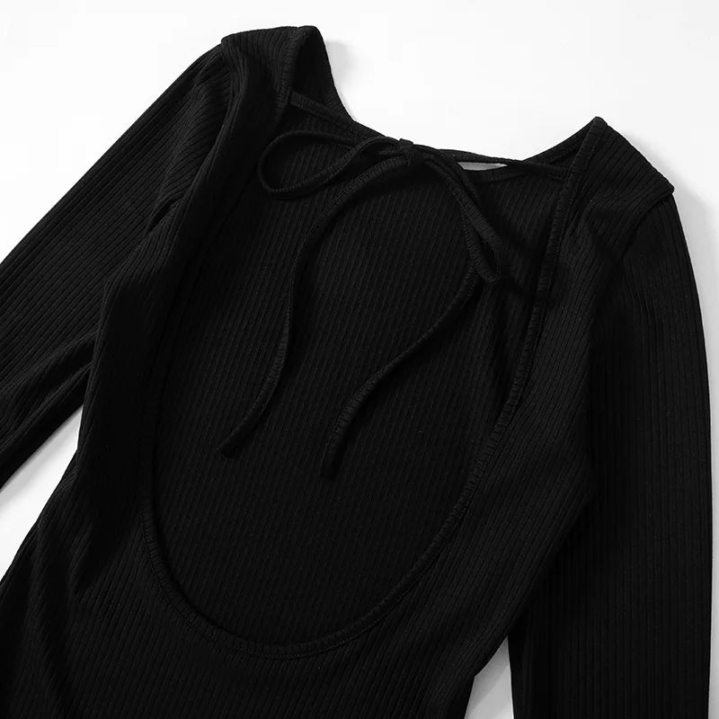 שמלת מיני סרוגה גב פתוח - פטרישיאה