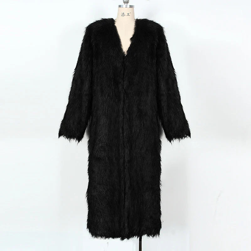 מעיל פרווה ארוך - Brinley