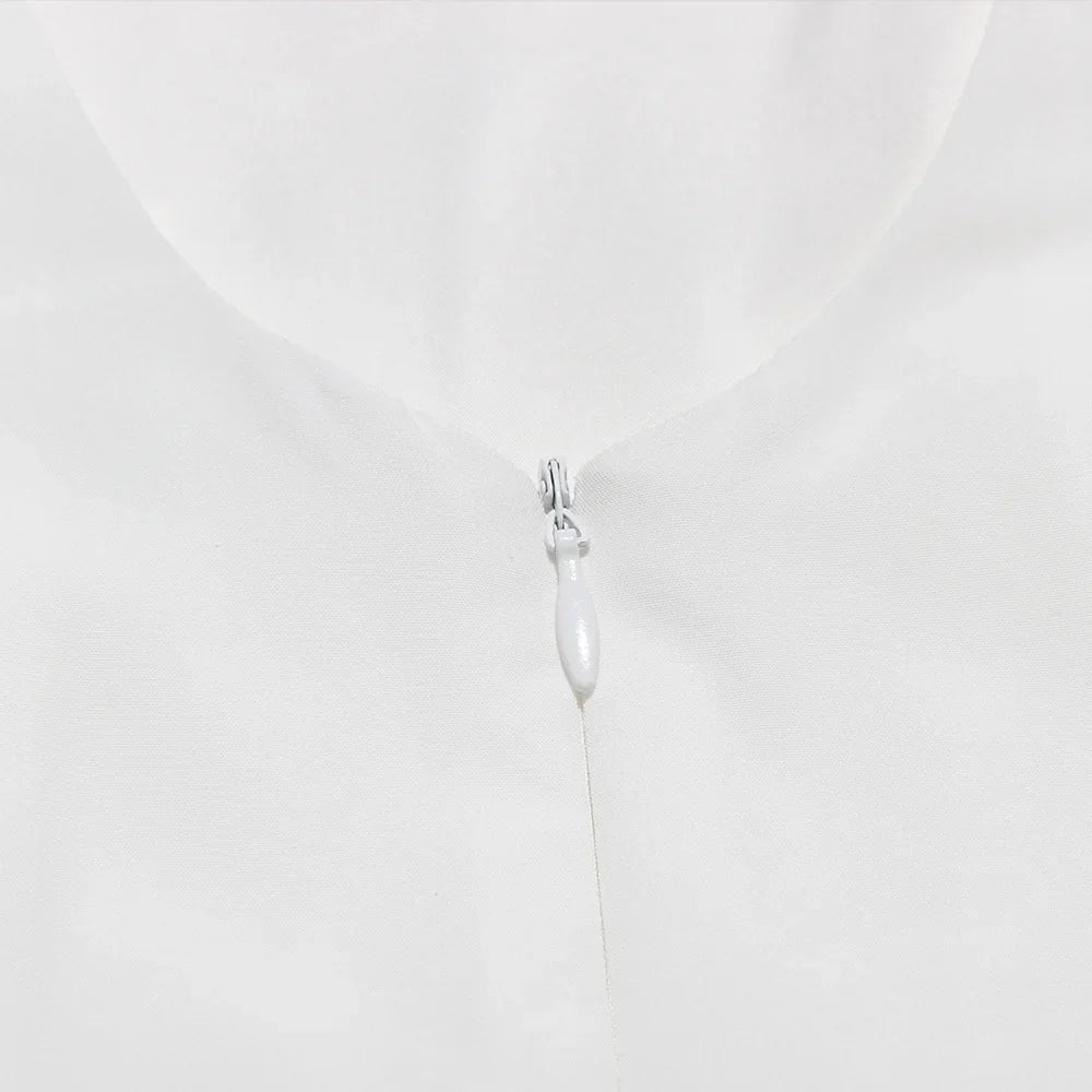 שמלת מיני בגזרת A קשירת פפיון מאחורה - לינדה