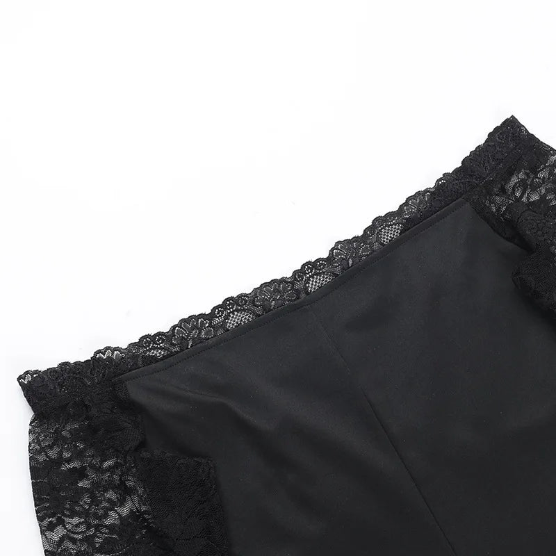 שמלת מקסי בעיטור שרוולי תחרה כתפיים חשופות - ברברה