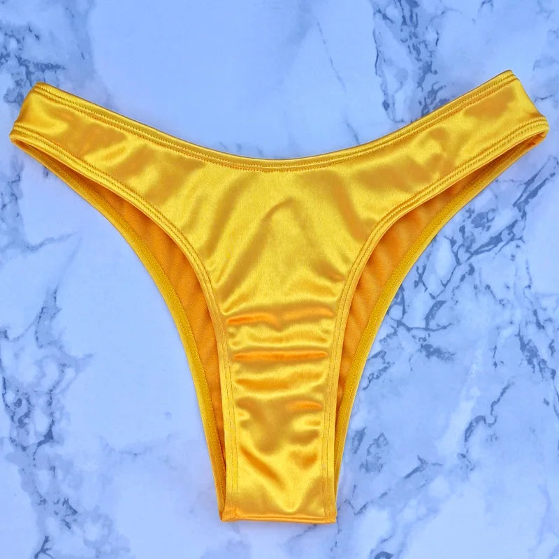 בגד ים סטרפלס גזרה גבוהה - ARIEL