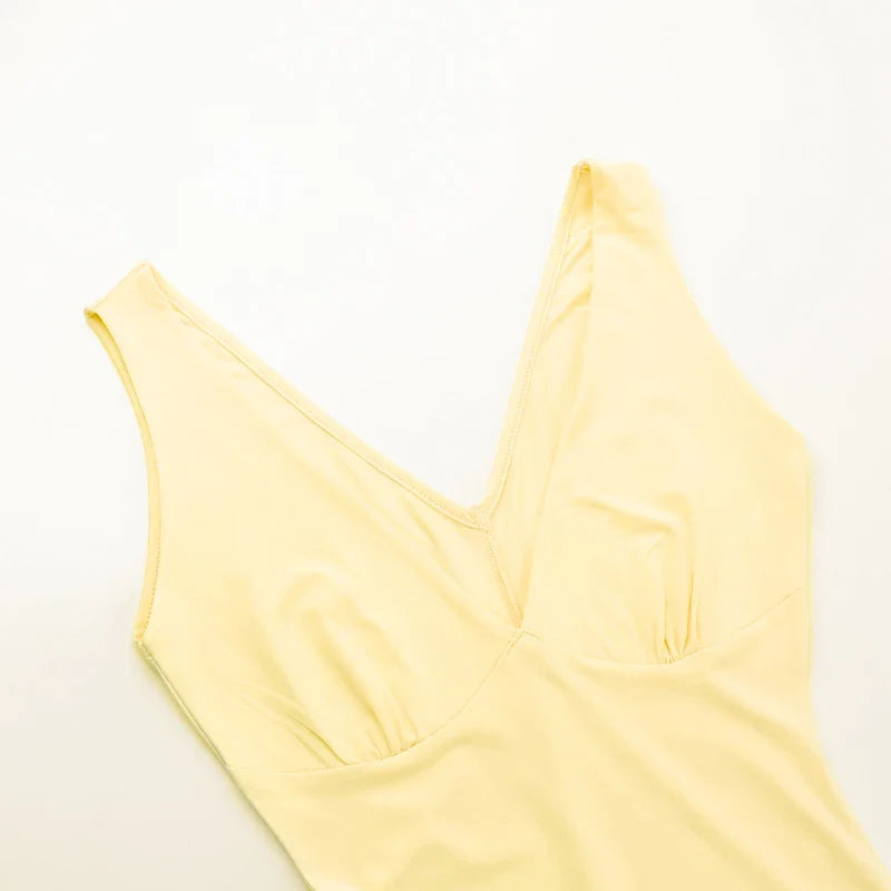 שמלת מקסי אלגנטית בעיצוב שסע מלמלה - פלור