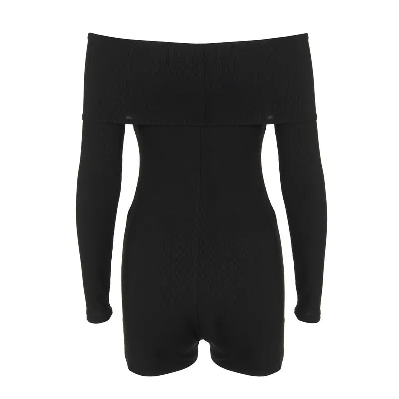 חליפת חלק אחד סרוגה כתפיים חשופות - מיי