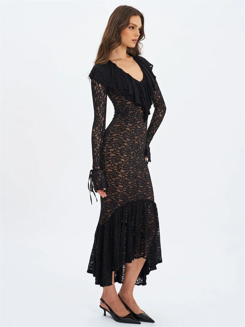 Lace maxi dress - NONA