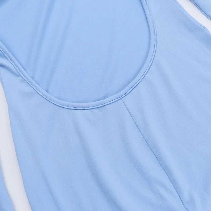 שמלת מקסי כתפיים חשופות גב פתוח - GIZEL