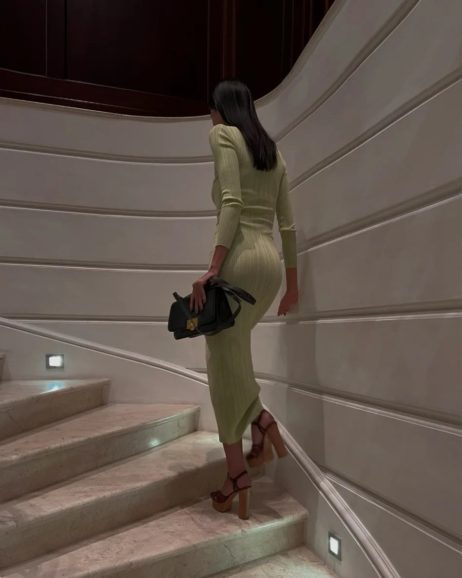 שמלת מקסי סרוגה - Felicity