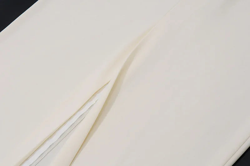 שמלת מקסי צמודה סגירת סיכות גב פתוח - Natasha