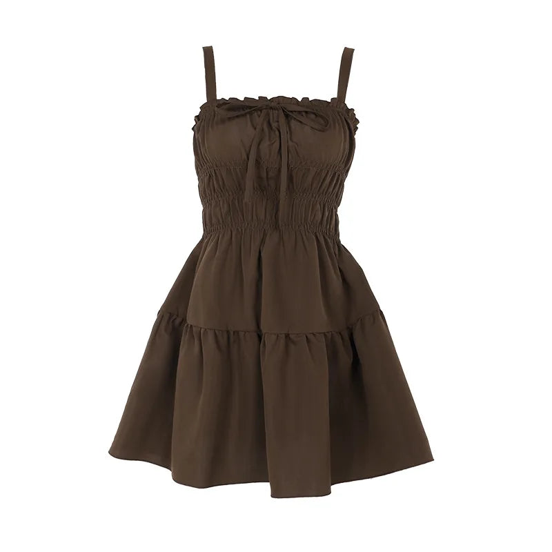 שמלת מיני מלמלה בגזרת A סטייל כפרי - טירן