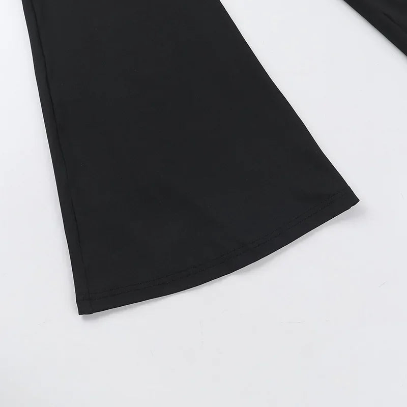 אוברול בד מחטב בעיצוב רשת וכתפיים חשופות מכנסי פדלפון - מאיה לי