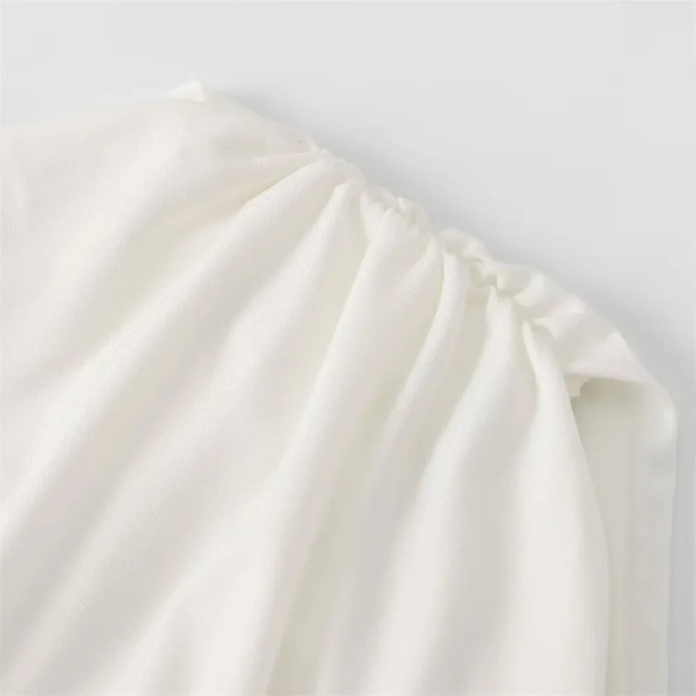 שמלת מקסי אלגנטית צמודה בעיצוב כיווצים - לוזיאנה