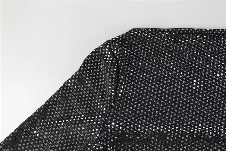 שמלת מקסי בעיטור נקודות מנצנצות - Journee