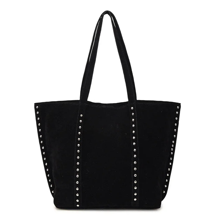 Suede bag with classic design