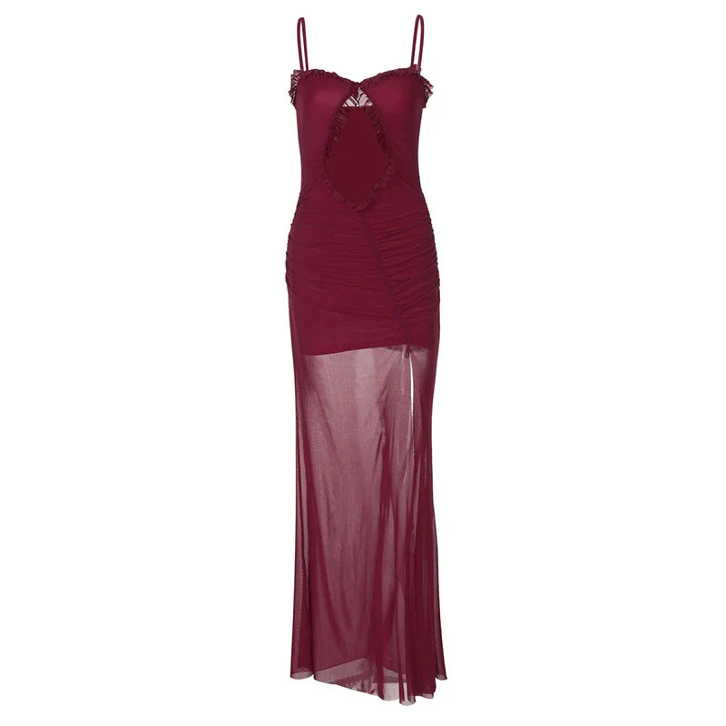 שמלת מקסי שיפור בעיצוב פתח ושסע - הרמוניה