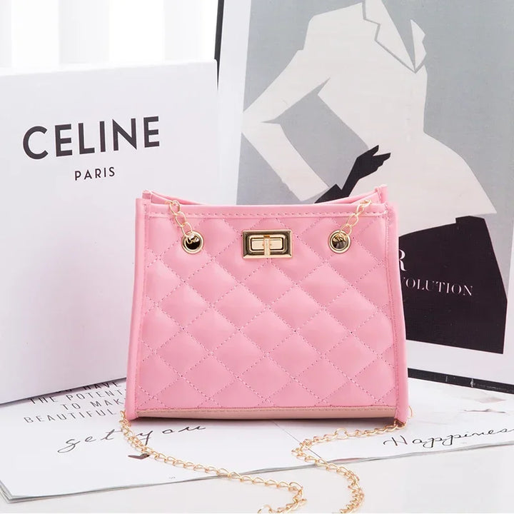 Faux leather bag with luxury design