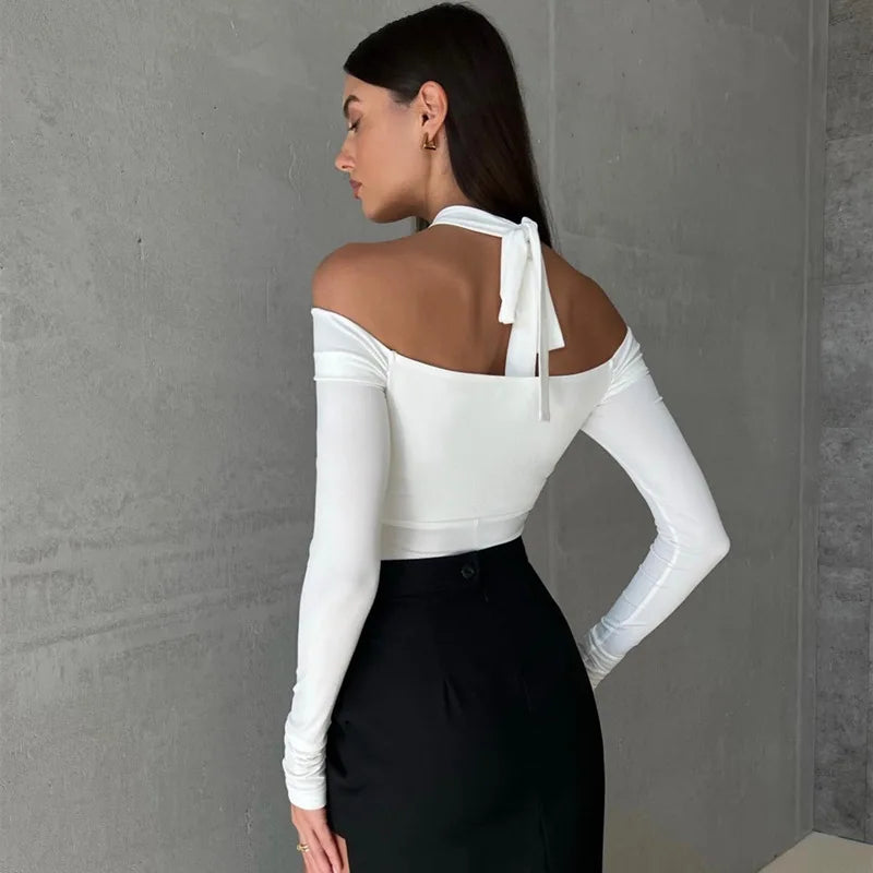 חולצה צמודה בעיצוב מיוחד - אמנדה