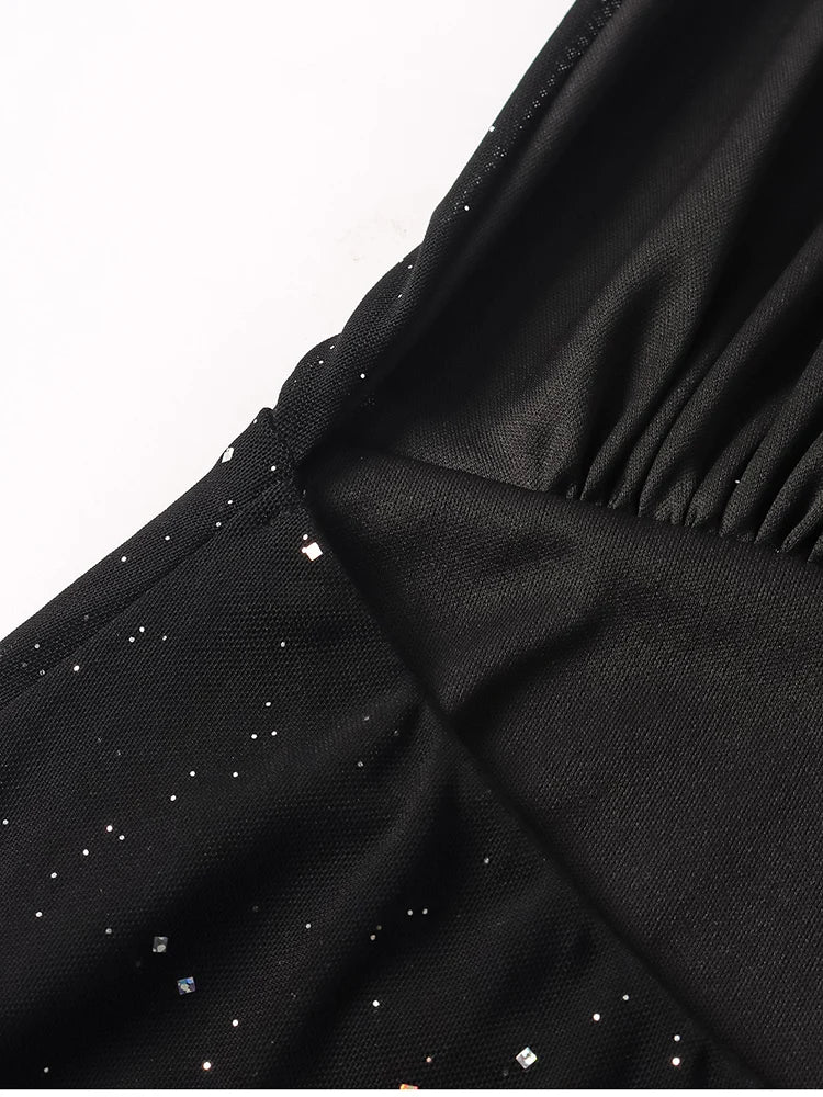 שמלת נצנצים מקסי קולר בעיצוב שיפון גב פתוח - שיראלה