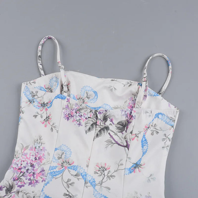 שמלת מקסי פרחונית בגזרת A - ונציה