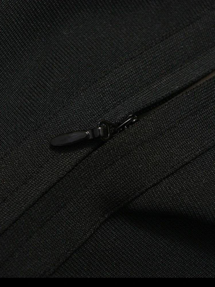 שמלת מקסי ערב אלגנטית בעיטור יהלומים בד מחטב ומחמיא - MARINA