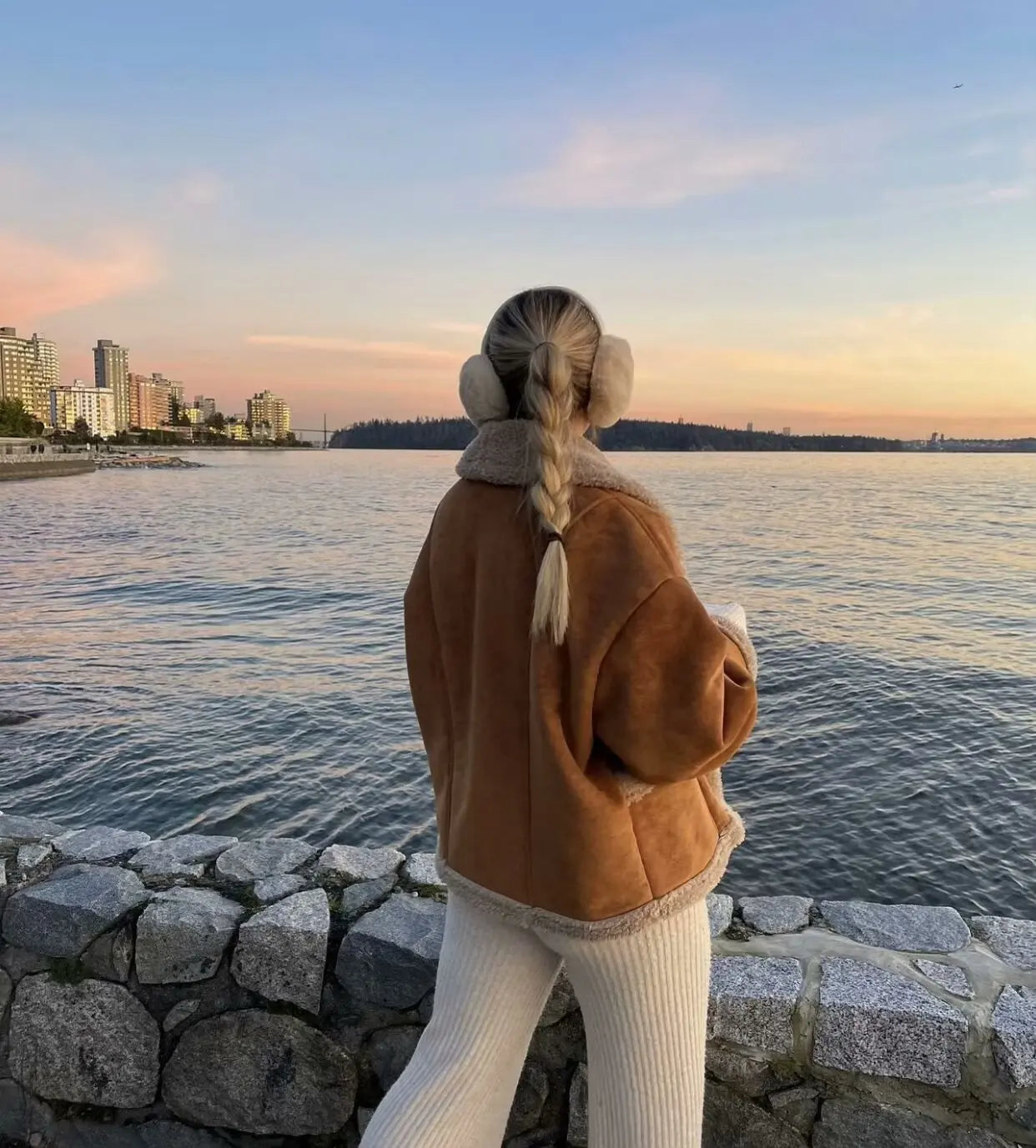 מעיל זמש פרווה פנימית - ברנדון