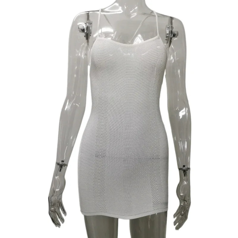 שמלת מיני חוף סרוגה - גלינה